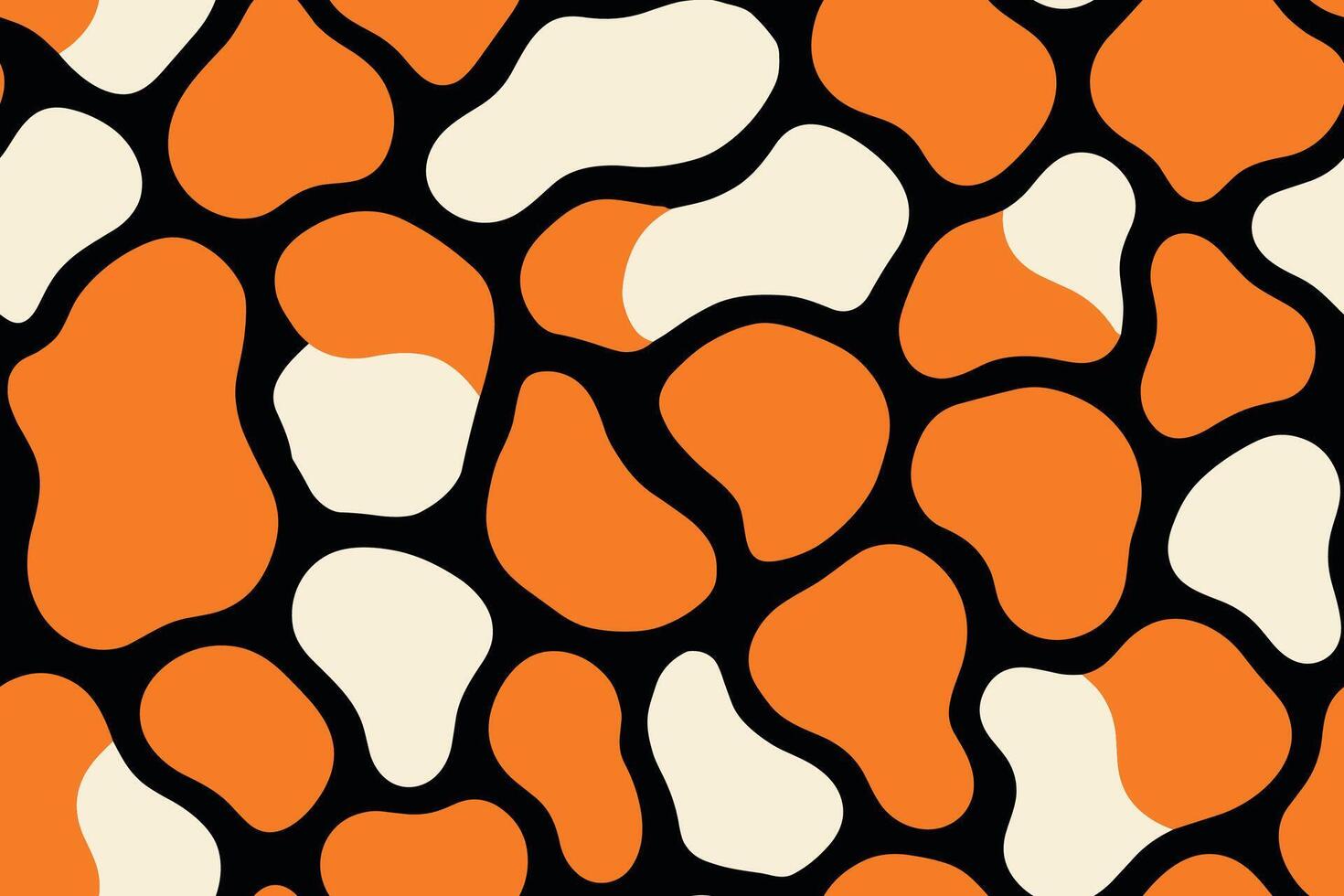 Seamless Bold Clownfish Pattern with Orange, White, and Black Patches vector