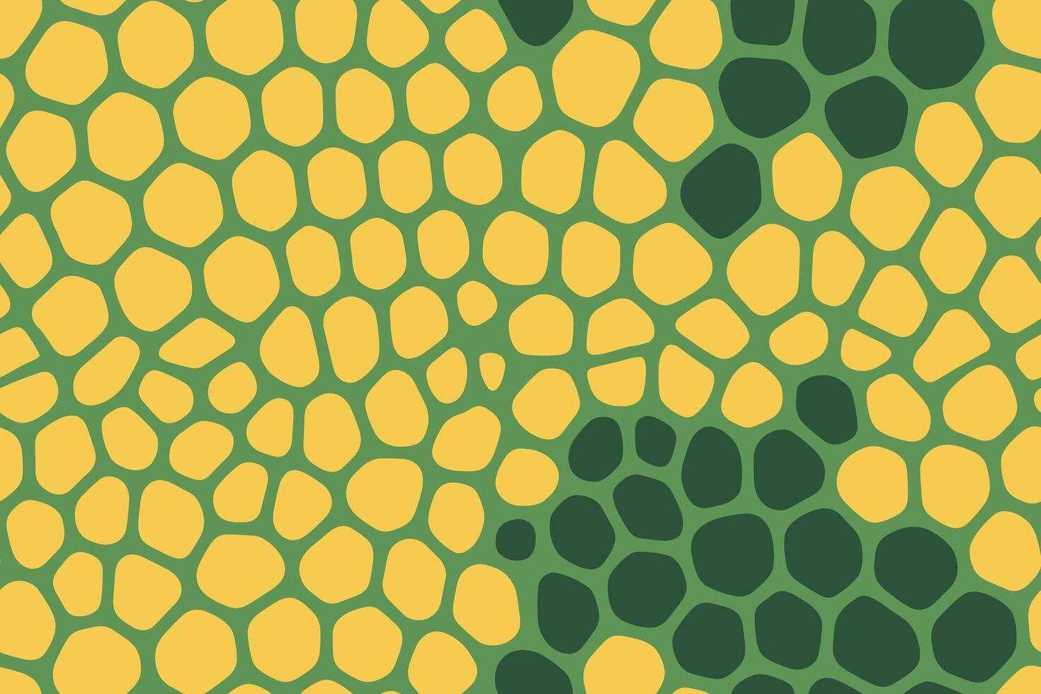 Seamless Iguana Inspired Green and Yellow Reptile Scale Pattern vector
