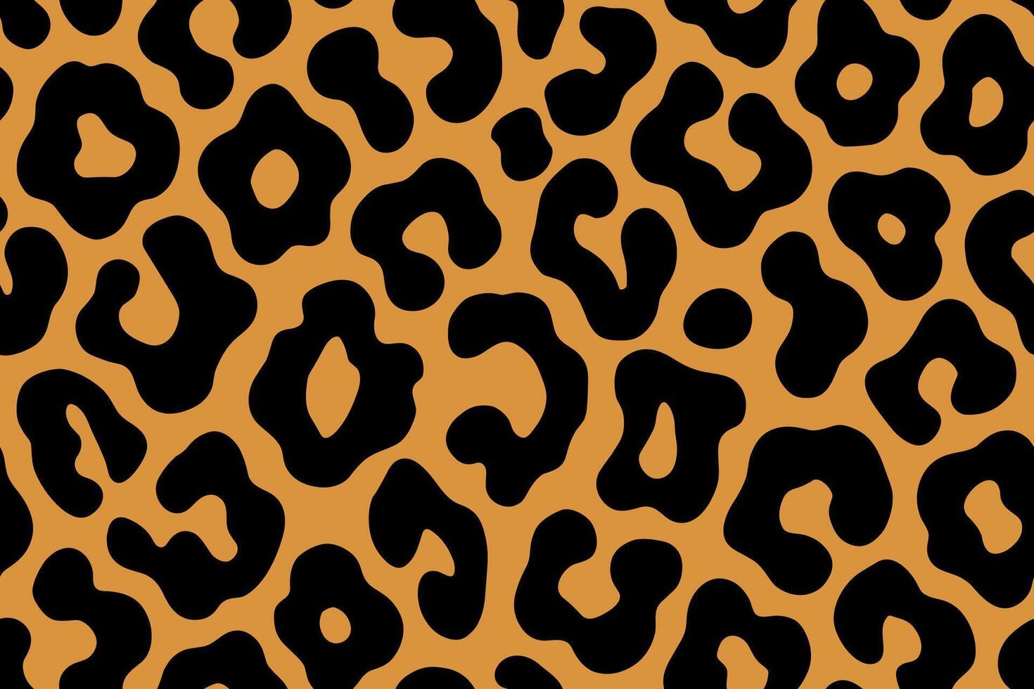 Seamless Jaguar Spot Pattern with Bold High-Contrast Colors vector