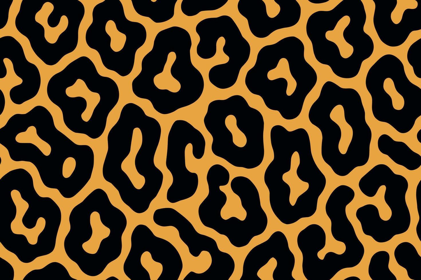 High-Contrast Jaguar Print Seamless Animal Pattern vector