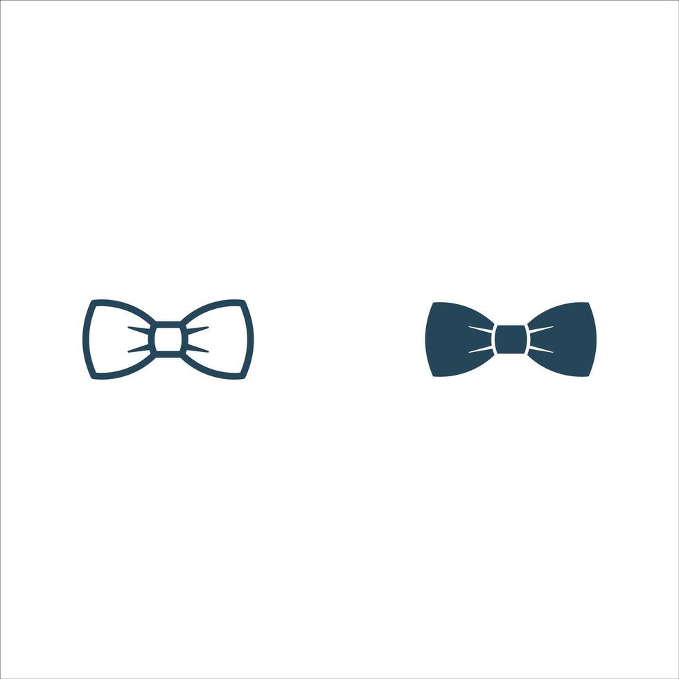 bow tie icon . Linear style sign for mobile concept and web design. bow tie symbol illustration. Pixel graphics - . vector
