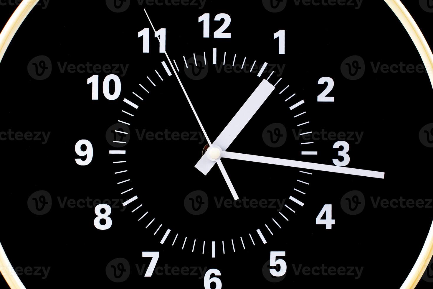 Clocks tell the time of work and life, processes and rules of limited time. Photo of clock in studio.