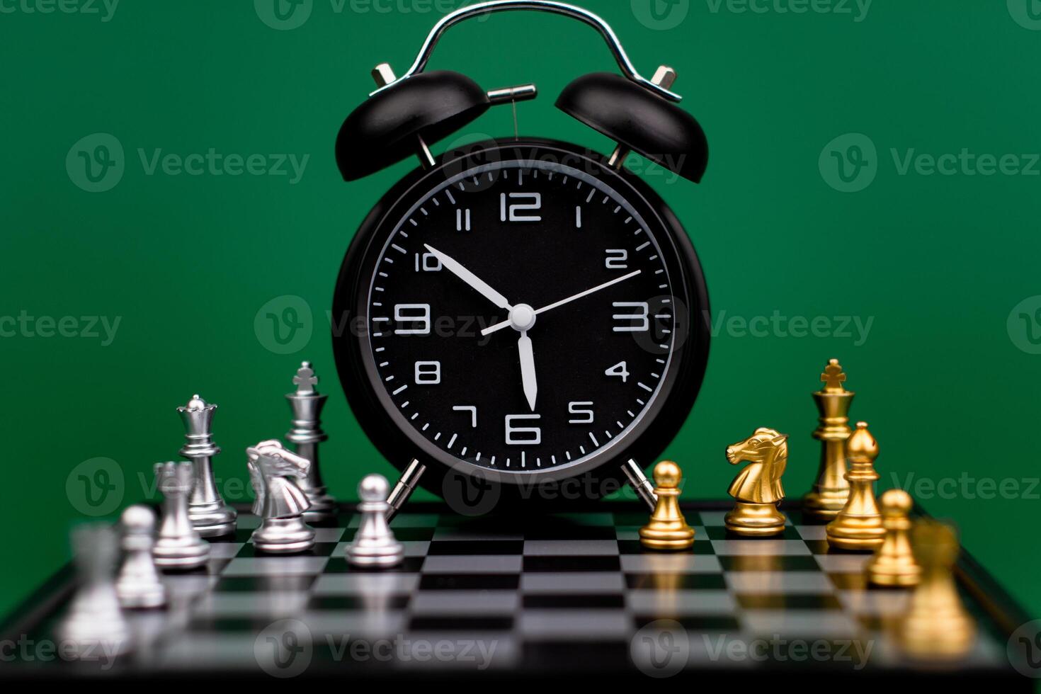 Clocks tell the time of work and life, processes and rules of limited time. Photo
