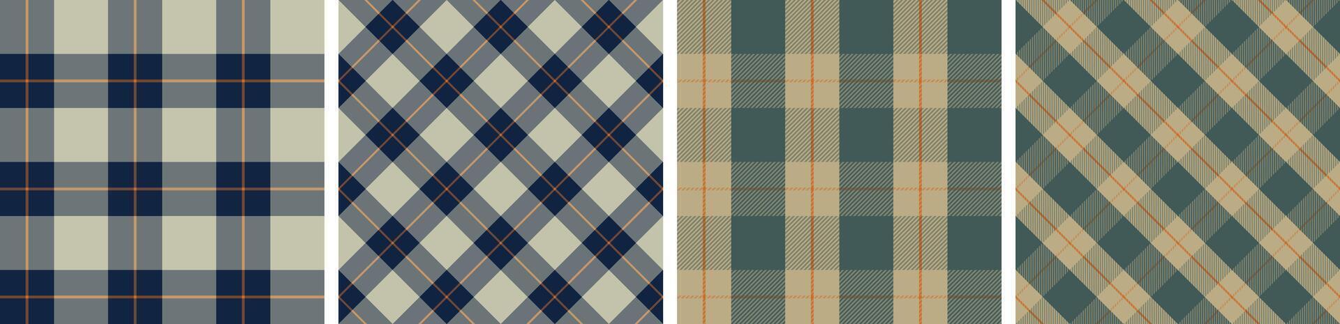 Seamless check pattern or plaid pattern for vector