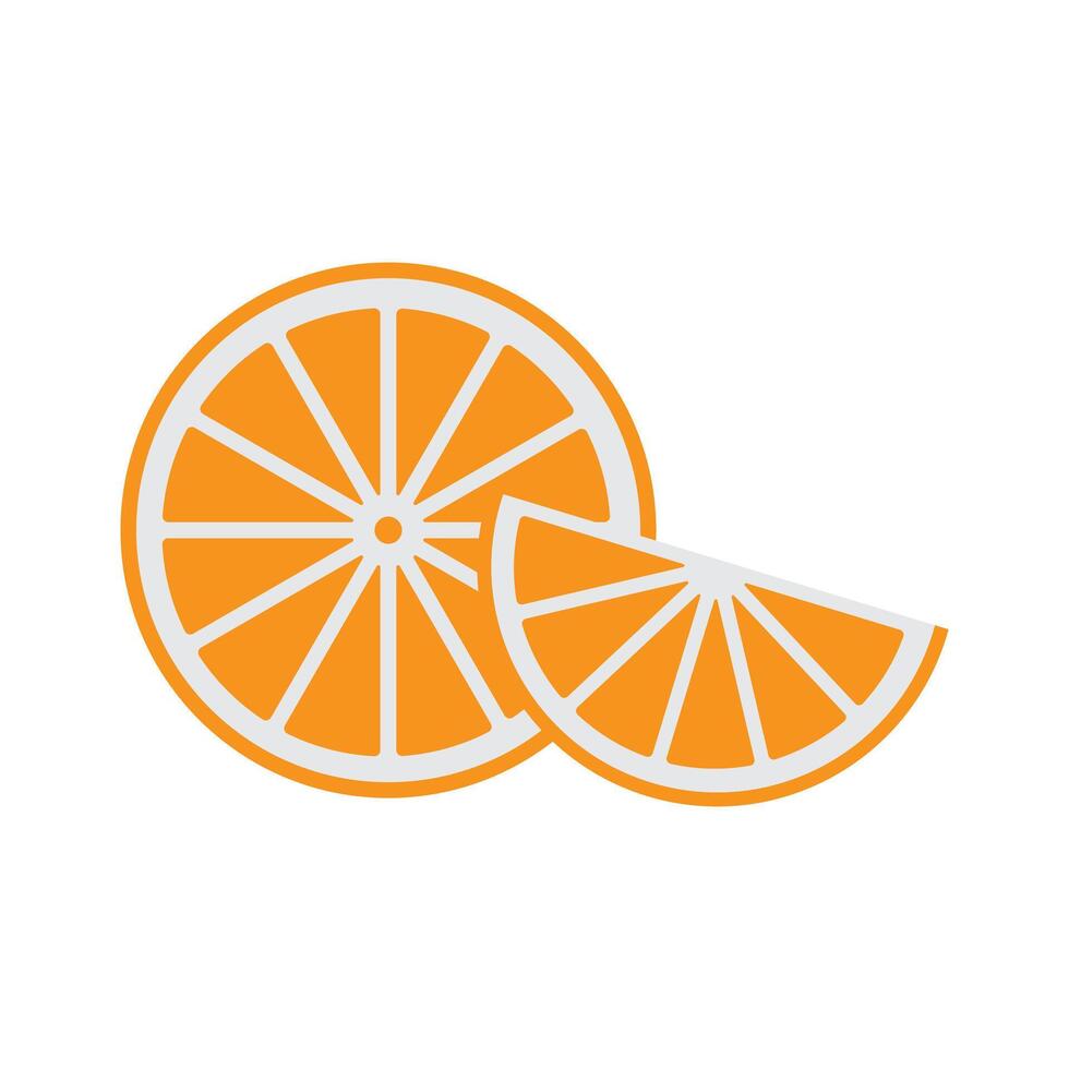 Sliced Orange Illustration Highlighting Freshness and Citrus Details vector