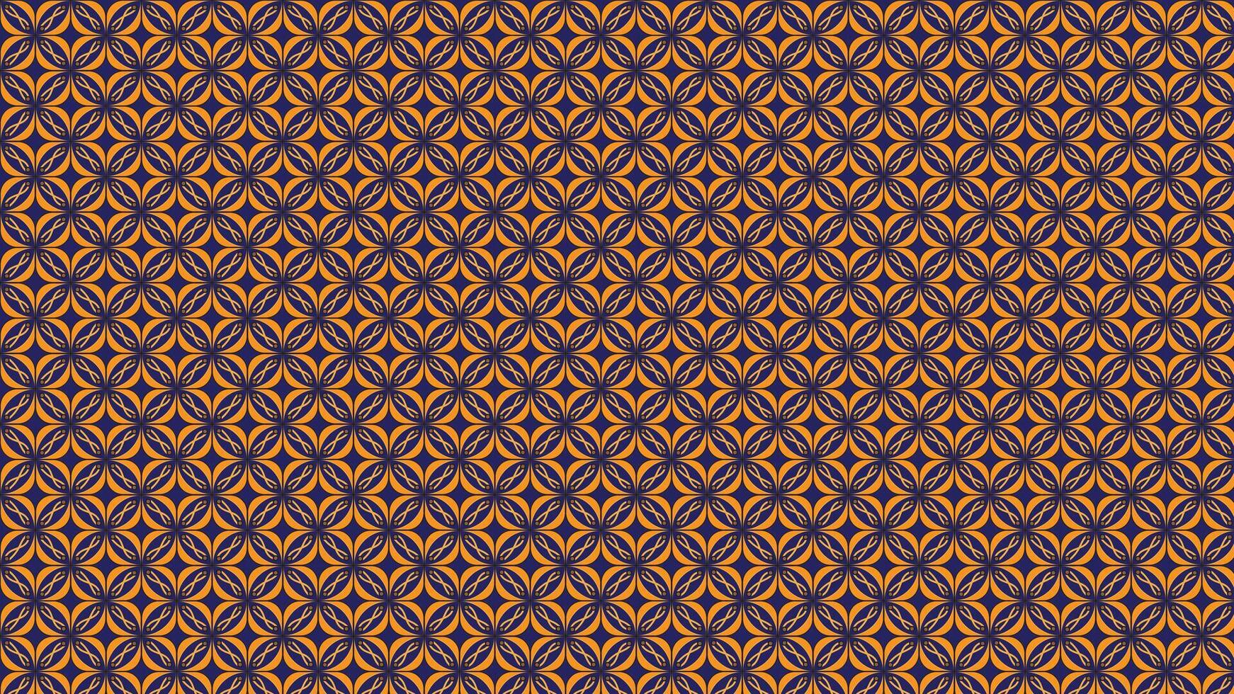 Vibrant Geometric Pattern With Orange and Blue Diamond Shapes vector