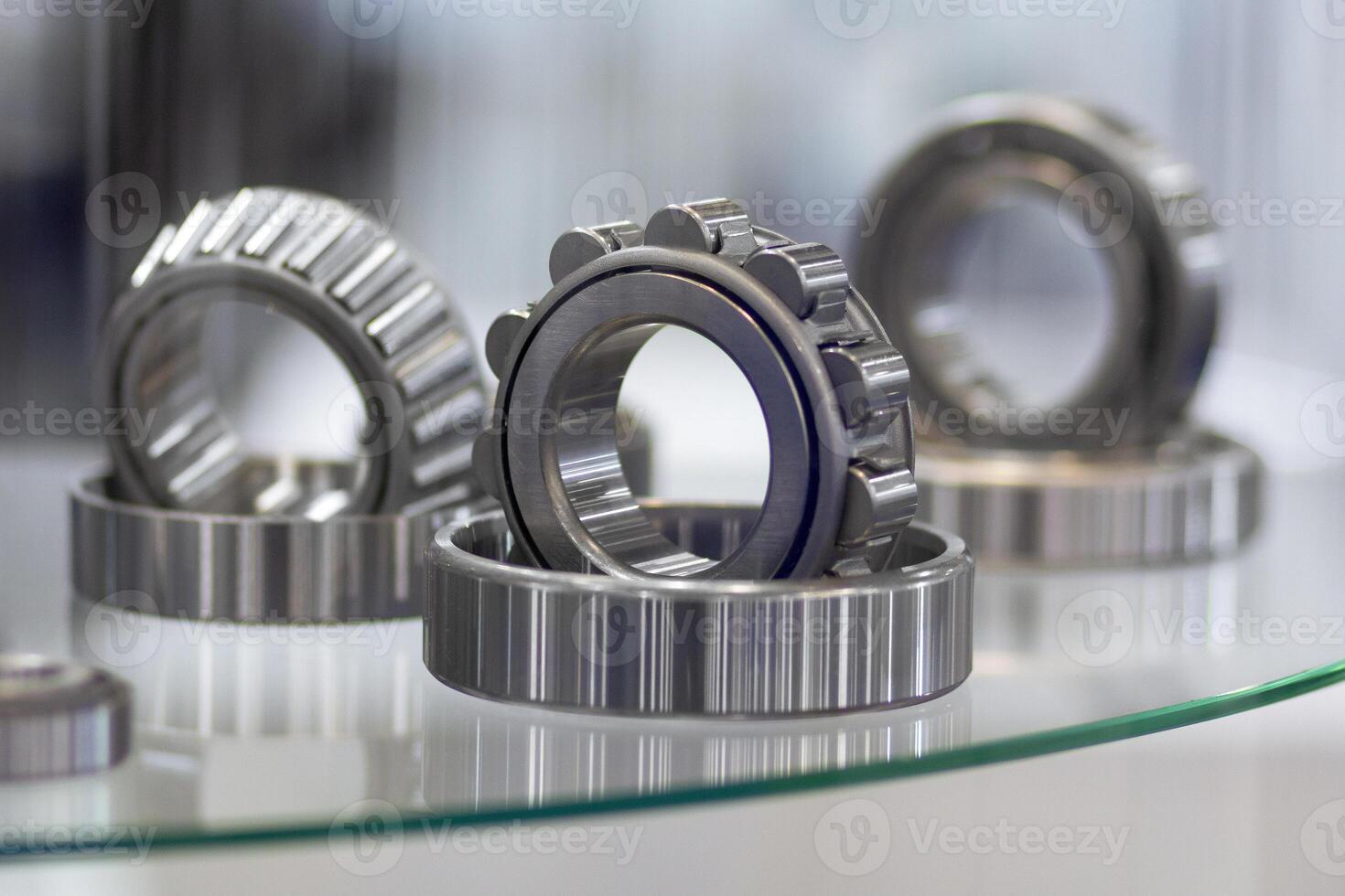 Bearings on the showroom stand close-up. Industry photo