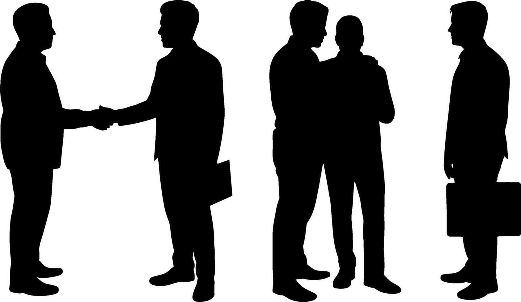 Businessmen Handshake Meeting Collaboration Concepts vector