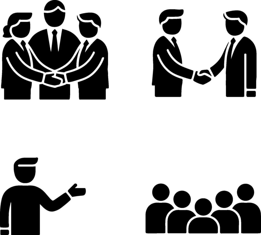 Business Teamwork Handshake Meeting Corporate Partnerships vector