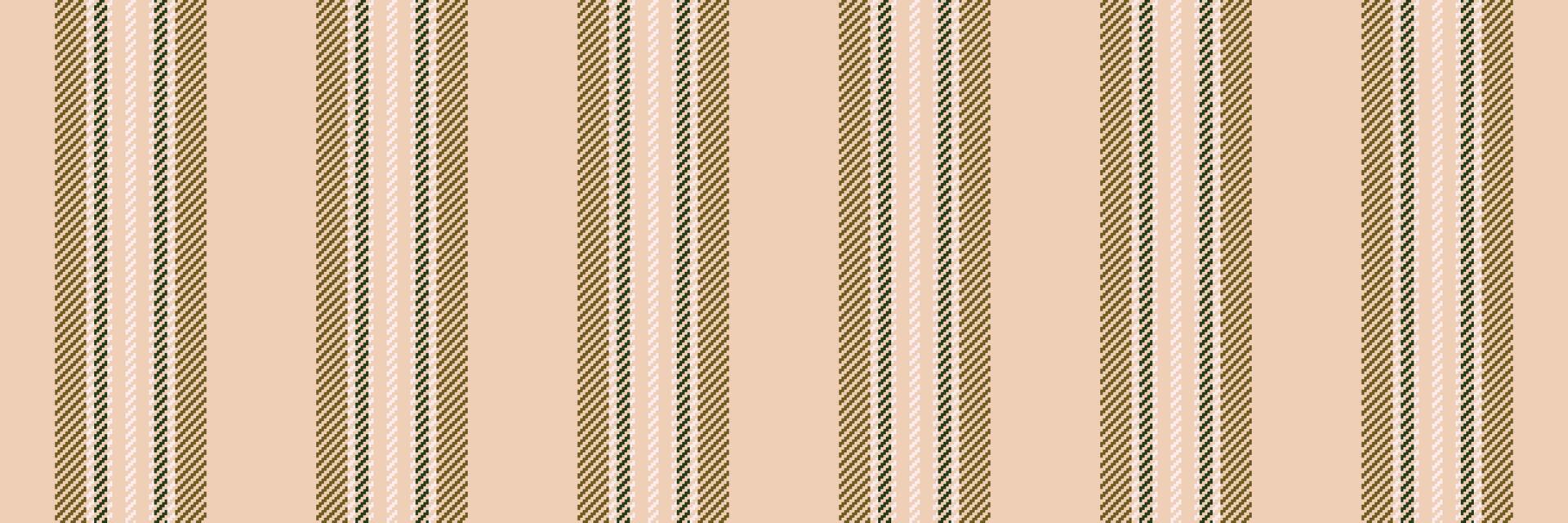Lostalgia texture textile, machinery fabric lines pattern. Fie background seamless vertical stripe in light and yellow colors. vector