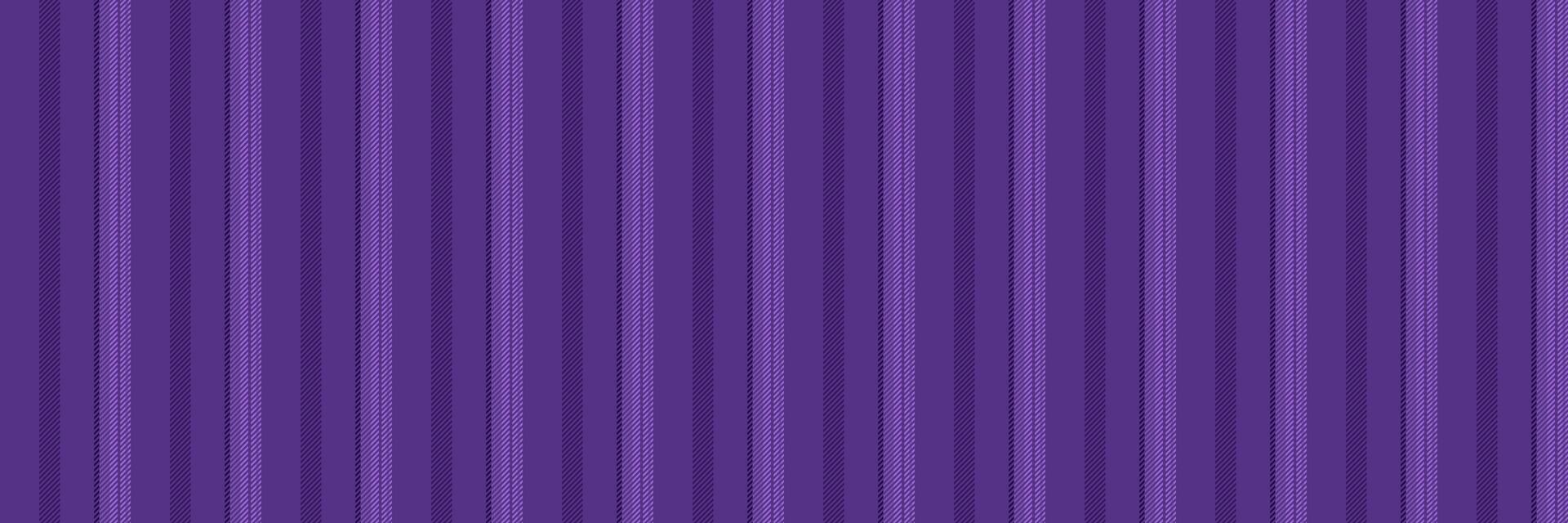 Straight background stripe lines, repetition textile pattern. Perfection seamless texture fabric vertical in violet and amethyst colors. vector