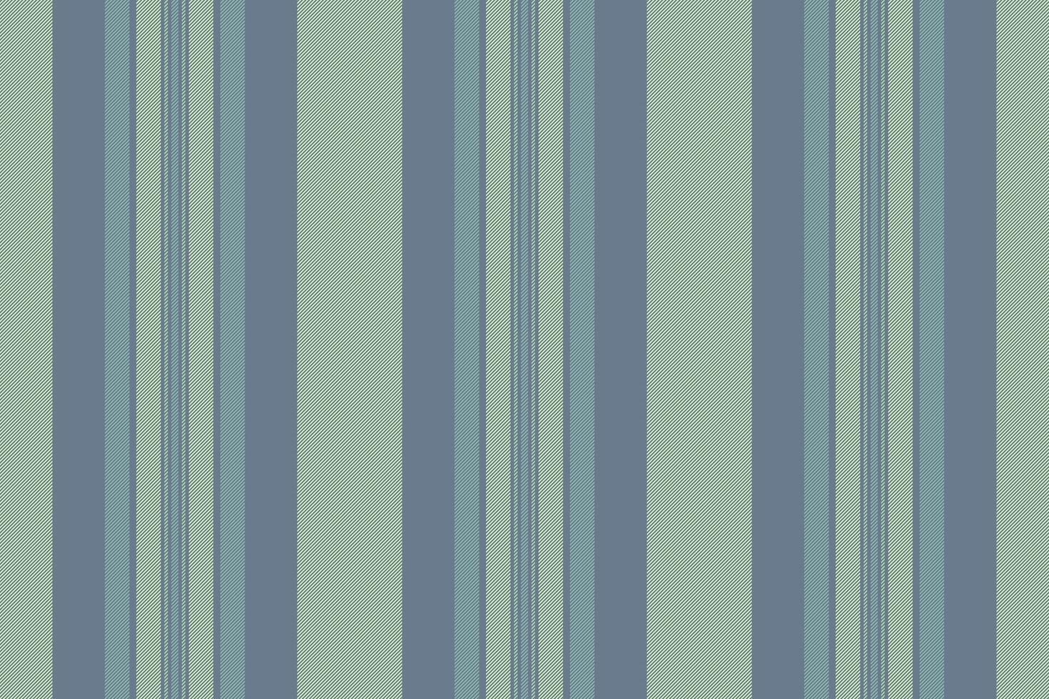 Tlanket pattern textile texture, 1970s background seamless. Cingle lines fabric stripe vertical in slate gray and light colors. vector