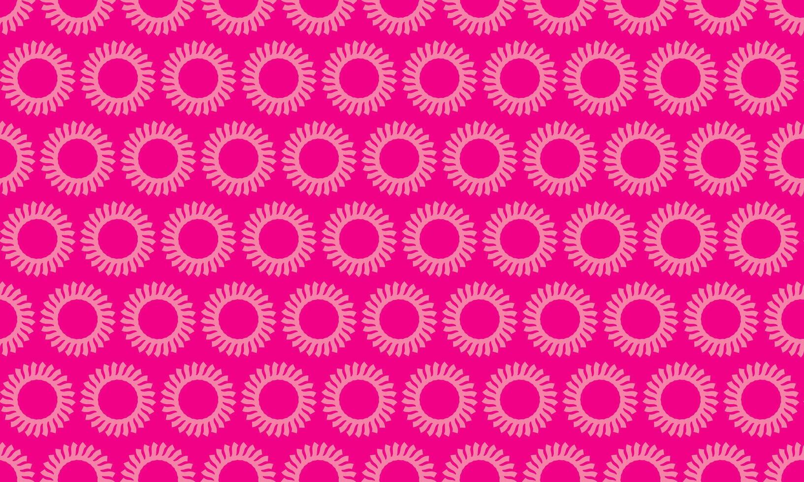 Vibrant pink sunburst pattern. Perfect for textiles, website backgrounds, or playful branding. This graphic design features a repeating geometric motif, offering a cheerful and energetic aesthetic. vector