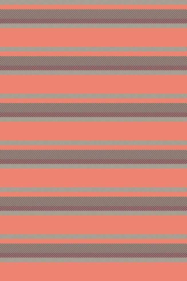 Baked textile seamless pattern, cotton fabric texture. Phop stripe vertical lines background in red and teal colors. vector