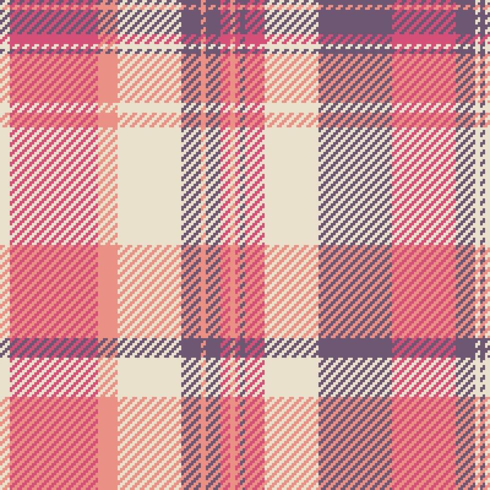 December seamless plaid , interior texture background pattern. Menu tartan textile fabric check in red and light colors. vector