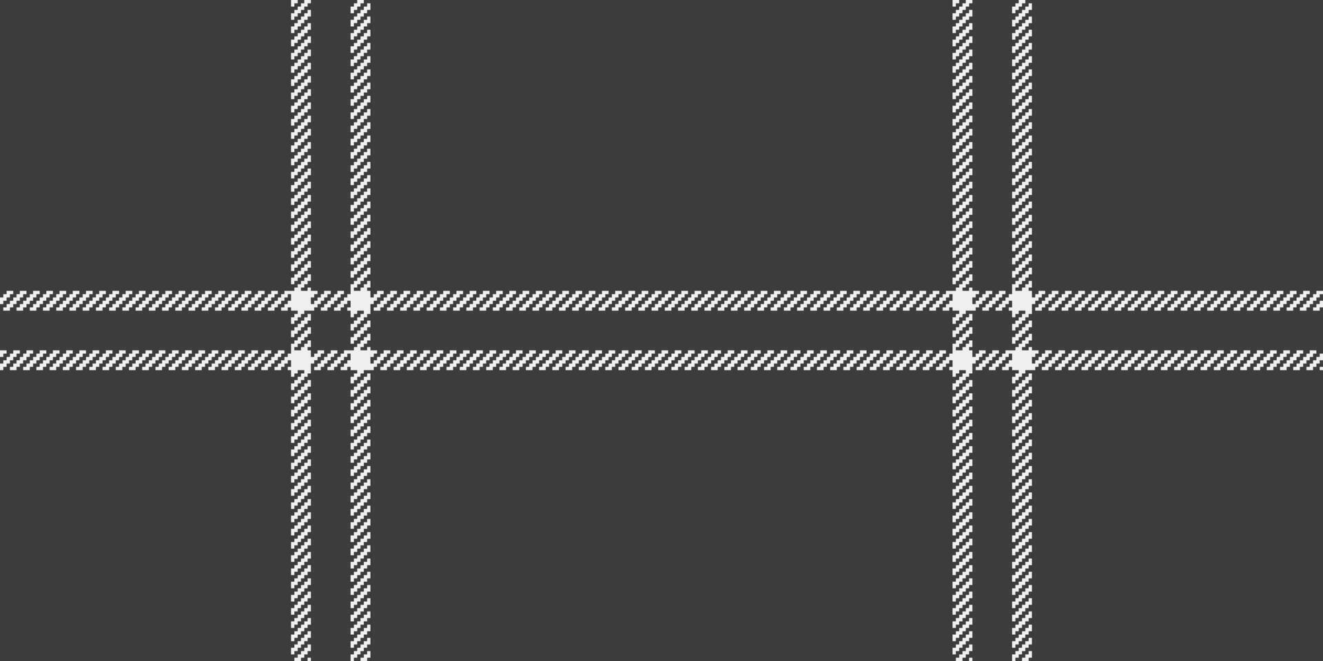 Sleek monochrome plaid pattern. Perfect for textile design, website backgrounds, or minimalist branding. Clean lines and subtle texture create a sophisticated, versatile image. vector