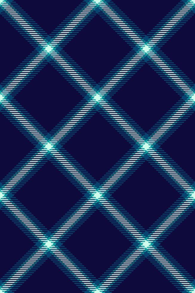 Abstract diagonal plaid pattern in teal and navy blue. Stylish geometric design, perfect for textile prints, website backgrounds, or modern branding. vector