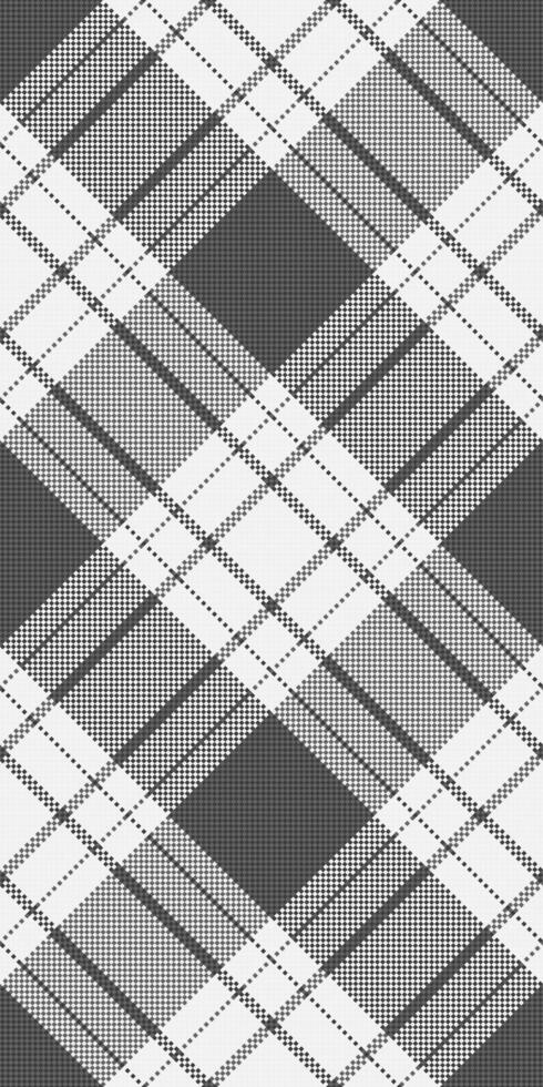 Stylish grayscale plaid pattern. Geometric design with subtle texture, perfect for textile prints, website backgrounds, or fashion design. vector