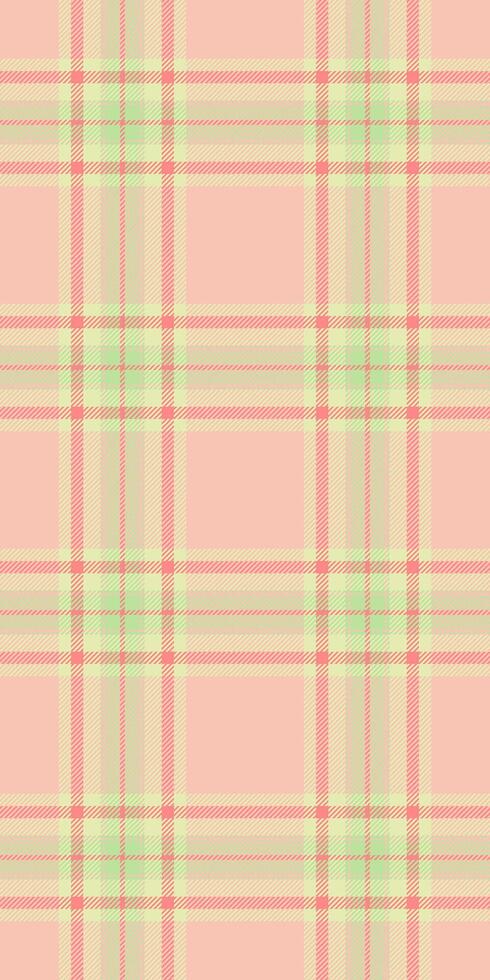 Japanese check texture plaid, rustic seamless background pattern. Golf textile fabric tartan in light and green colors. vector