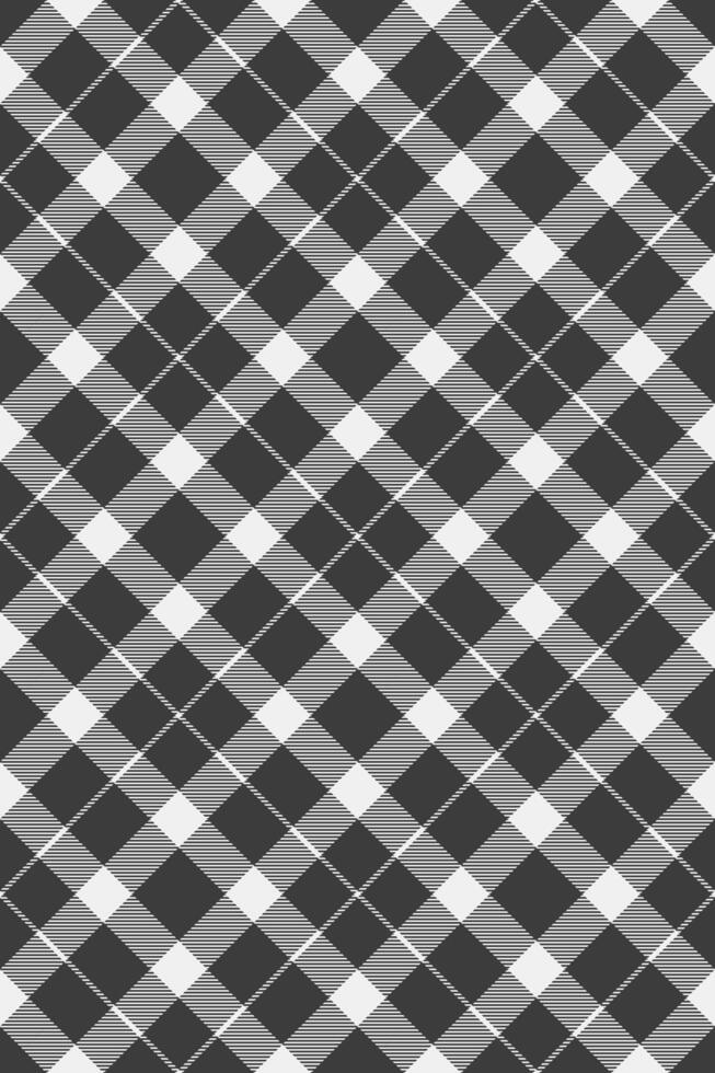 Classic black and white plaid pattern. Stylish geometric textile design ideal for fashion, interiors, or website backgrounds. Subtle texture adds depth. Versatile and elegant monochrome aesthetic. vector