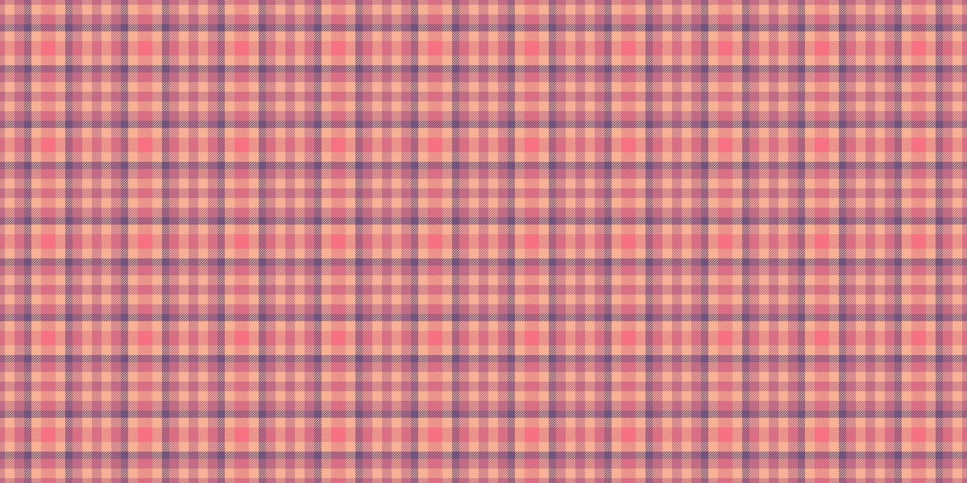 Blanket textile seamless tartan, multi texture background. Warmth check fabric pattern plaid in red and orange colors. vector