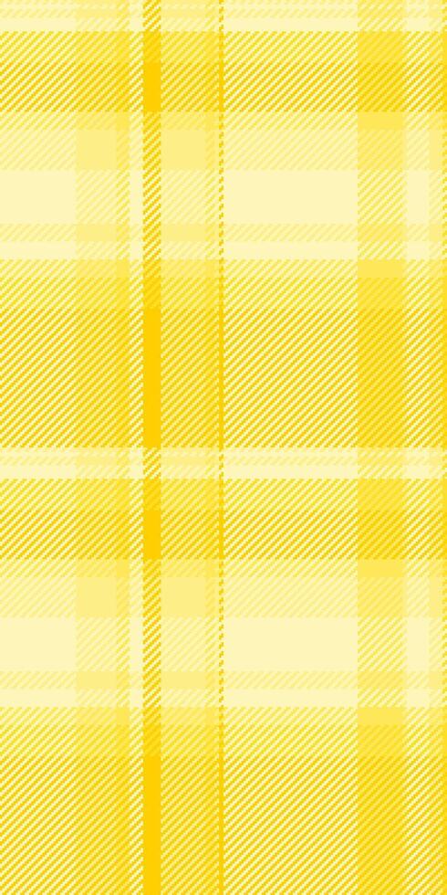 Vibrant yellow plaid pattern, perfect for textile design, website backgrounds, or fashion projects. This cheerful, subtly textured image evokes feelings of warmth and optimism. vector