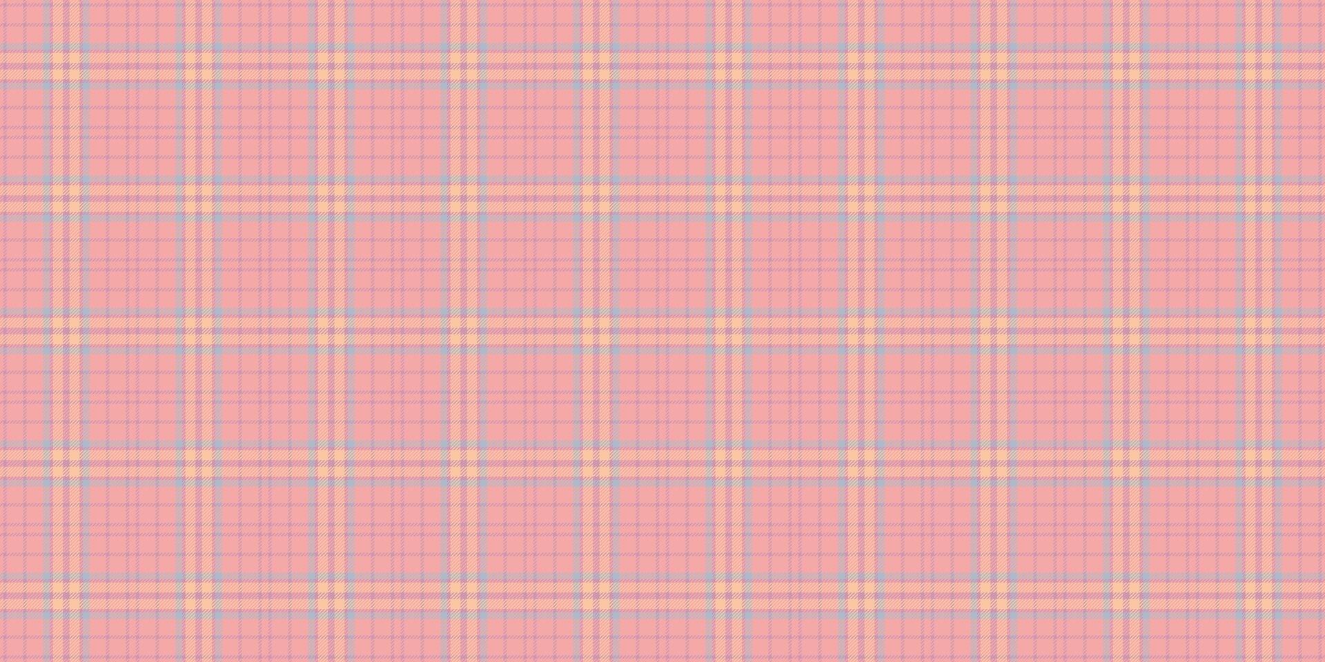 Covering tartan check textile, expensive fabric seamless. Trendy pattern background plaid texture in red and light colors. vector