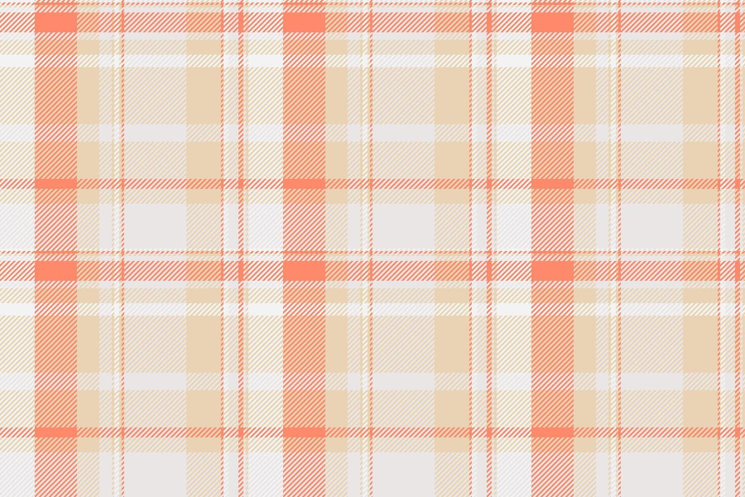 Subtle plaid pattern in warm hues. Classic textile design with a soft, cozy feel. Ideal for backgrounds, textures, or fabric mockups. Versatile and timeless. vector