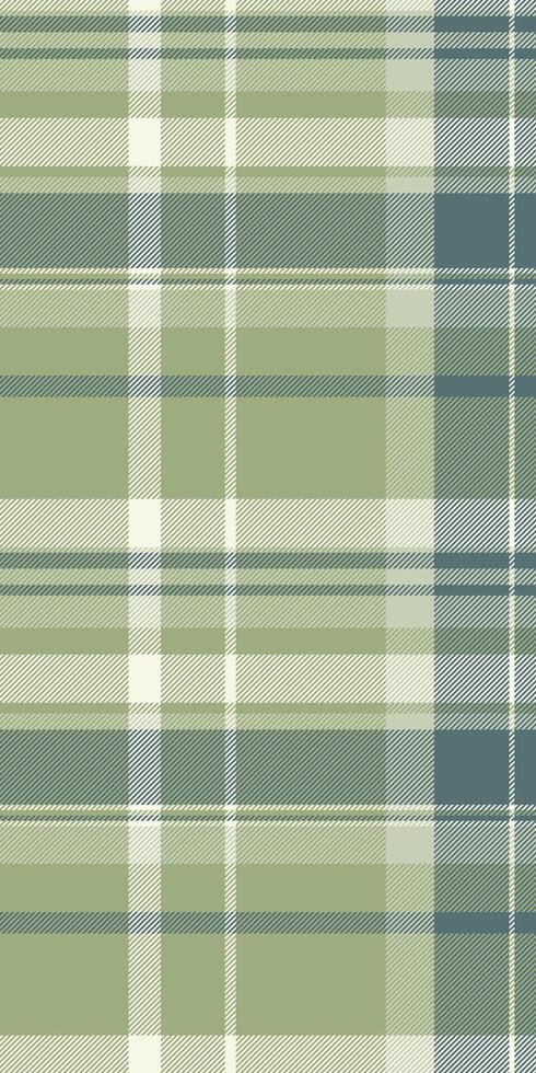 Elegant sage green and blue plaid pattern. Perfect for textile design, website backgrounds, or stationery. Subtle yet stylish, this repeating texture evokes a sense of calm and sophistication. vector