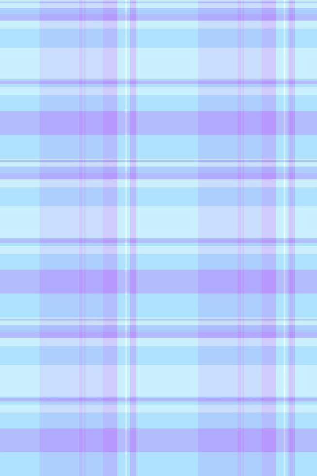 Copy space plaid fabric texture, surface background seamless pattern. Sample check textile tartan in light and blue colors. vector