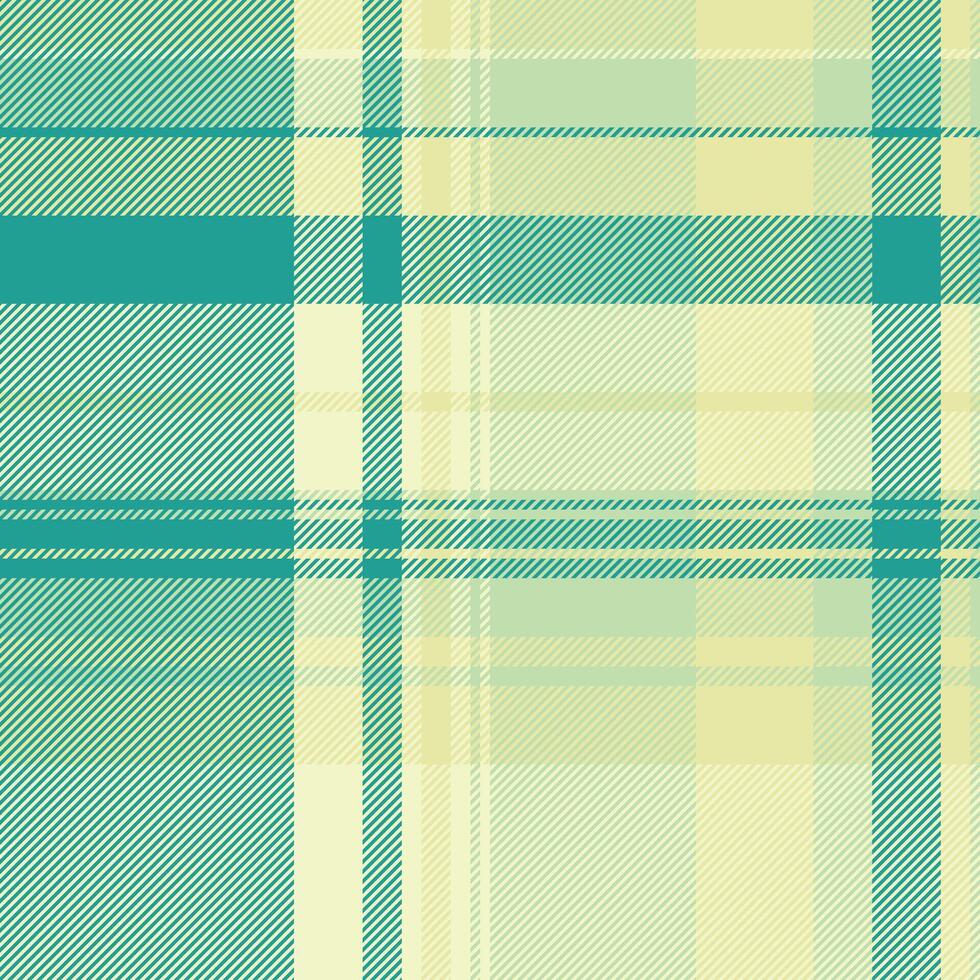 Elegant teal and cream plaid pattern. Perfect for textile design, fashion, website backgrounds, or stationery. The subtle color palette evokes a sense of calm and sophistication. vector
