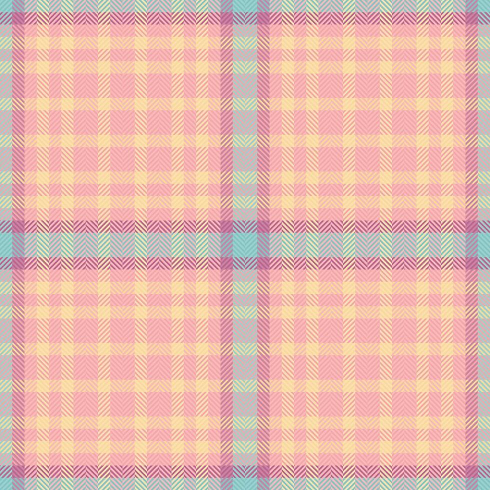 Pastel plaid pattern. Soft, subtle colors create a calming, gentle design. Perfect for textiles, backgrounds, or branding projects needing a touch of delicate elegance. vector