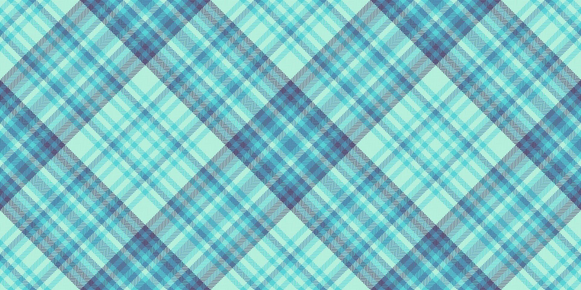 Serene teal and blue plaid pattern. Perfect for textile designs, website backgrounds, or any project needing a calming, textured aesthetic. Subtle color variation creates visual interest. vector