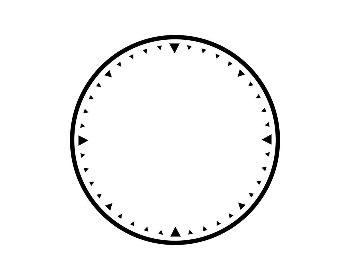 Clean minimalist clock face template in black and white. Perfect for design projects, presentations, time management concepts, or illustrative purposes. Timeless design. vector