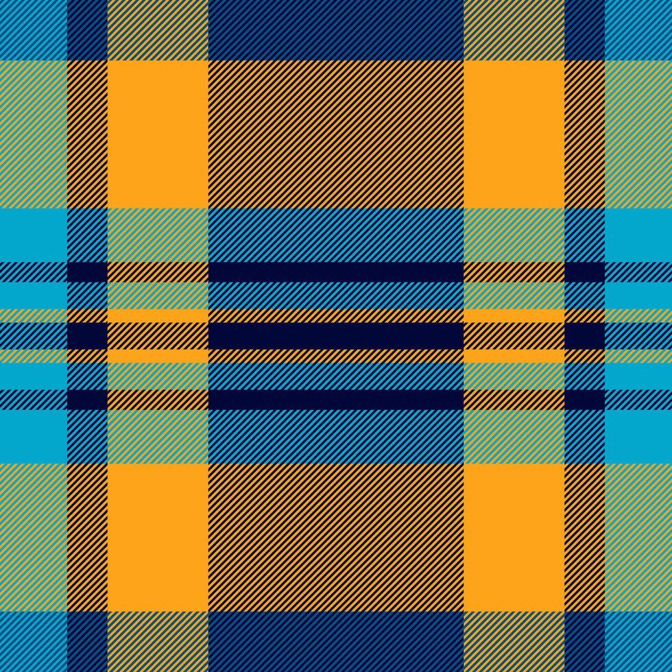 Greeting fabric tartan, printing background check textile. Damask texture seamless plaid pattern in cyan and dark colors. vector