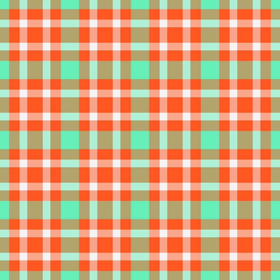Self seamless background texture, table cloth tartan check. Mens shirt textile pattern fabric plaid in red and yellow colors. vector