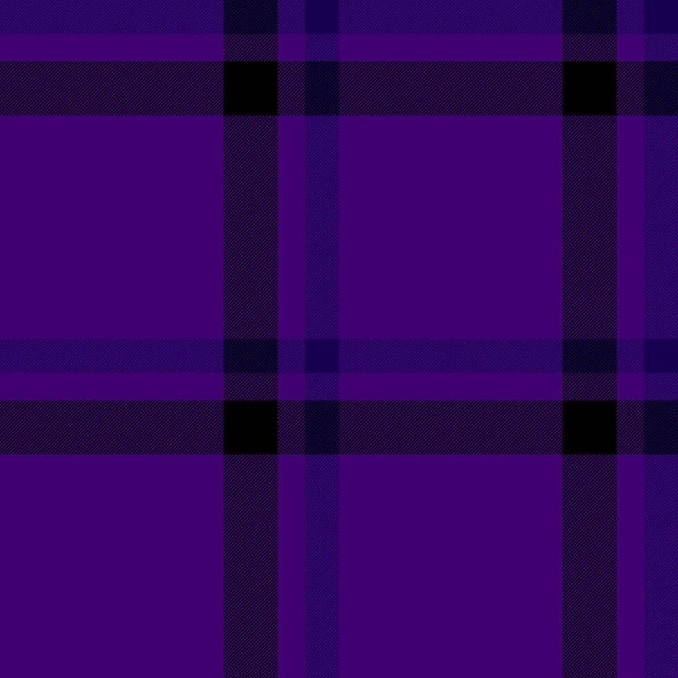 Elegant purple and black plaid pattern. Perfect for backgrounds, textiles, or fashion designs. vector