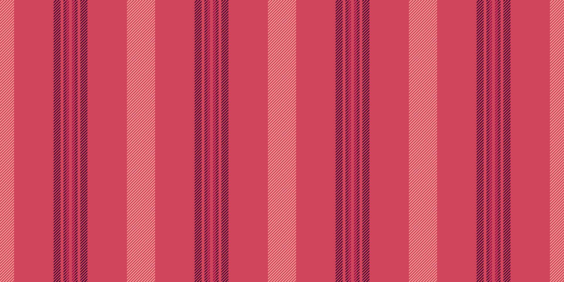 December seamless vertical, volume fabric stripe texture. Fiber lines textile background pattern in red and dark colors. vector