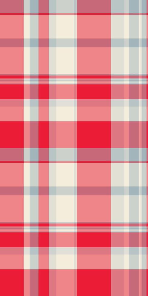 Perfect tartan pattern background, dress texture plaid. Product check seamless textile fabric in red and white colors. vector