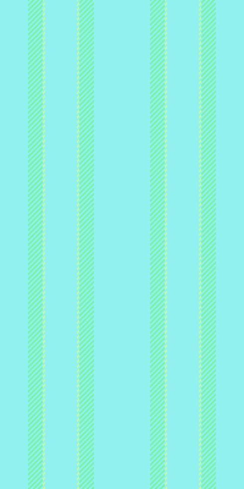Bed background stripe vertical, tablecloth fabric lines. Plank pattern texture seamless textile in teal and green colors. vector