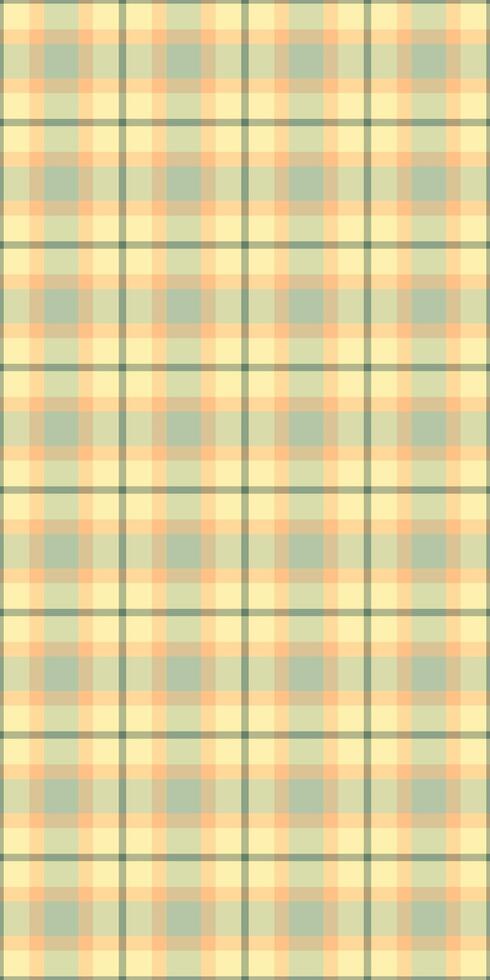 Pastel textile background fabric, gorgeous tartan check pattern. Painting texture seamless plaid in amber and pastel colors. vector