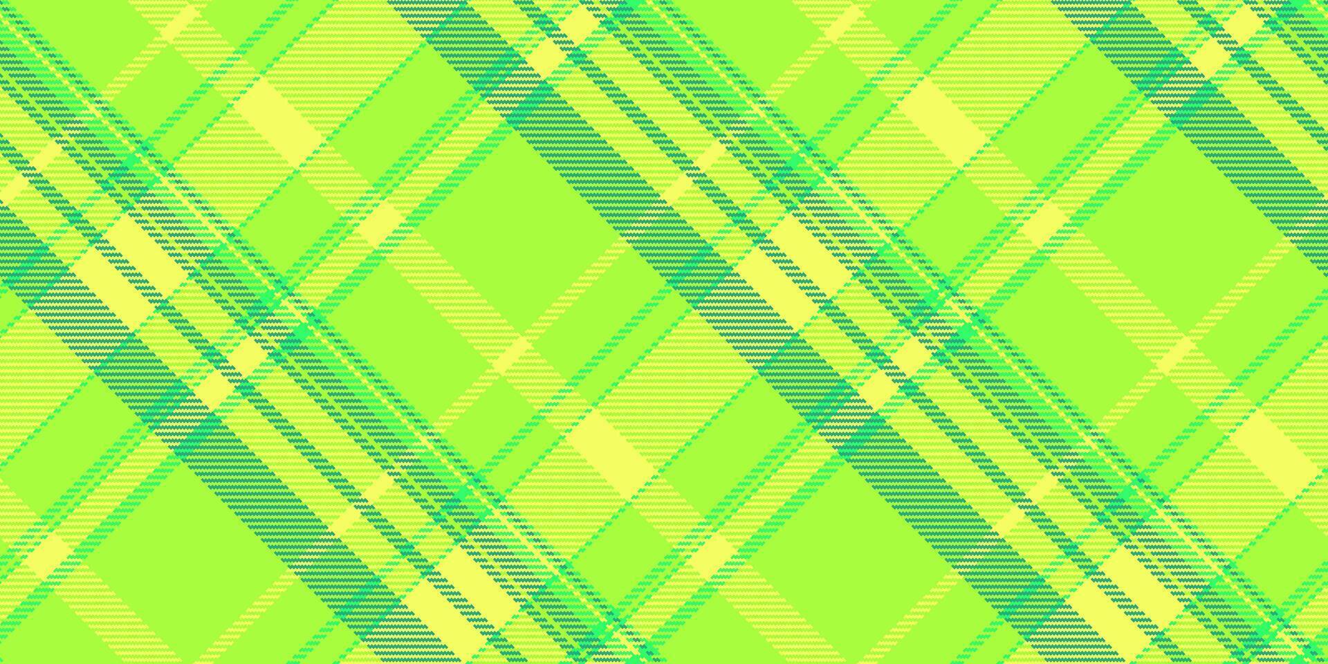 Girly texture tartan, package fabric background seamless. Tiny textile check pattern plaid in green and lime colors. vector