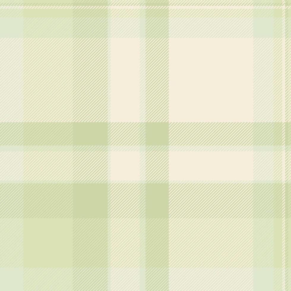 Subtle plaid pattern in soft green and beige tones. A classic design, ideal for backgrounds, textiles, or adding a touch of traditional elegance to your project. vector