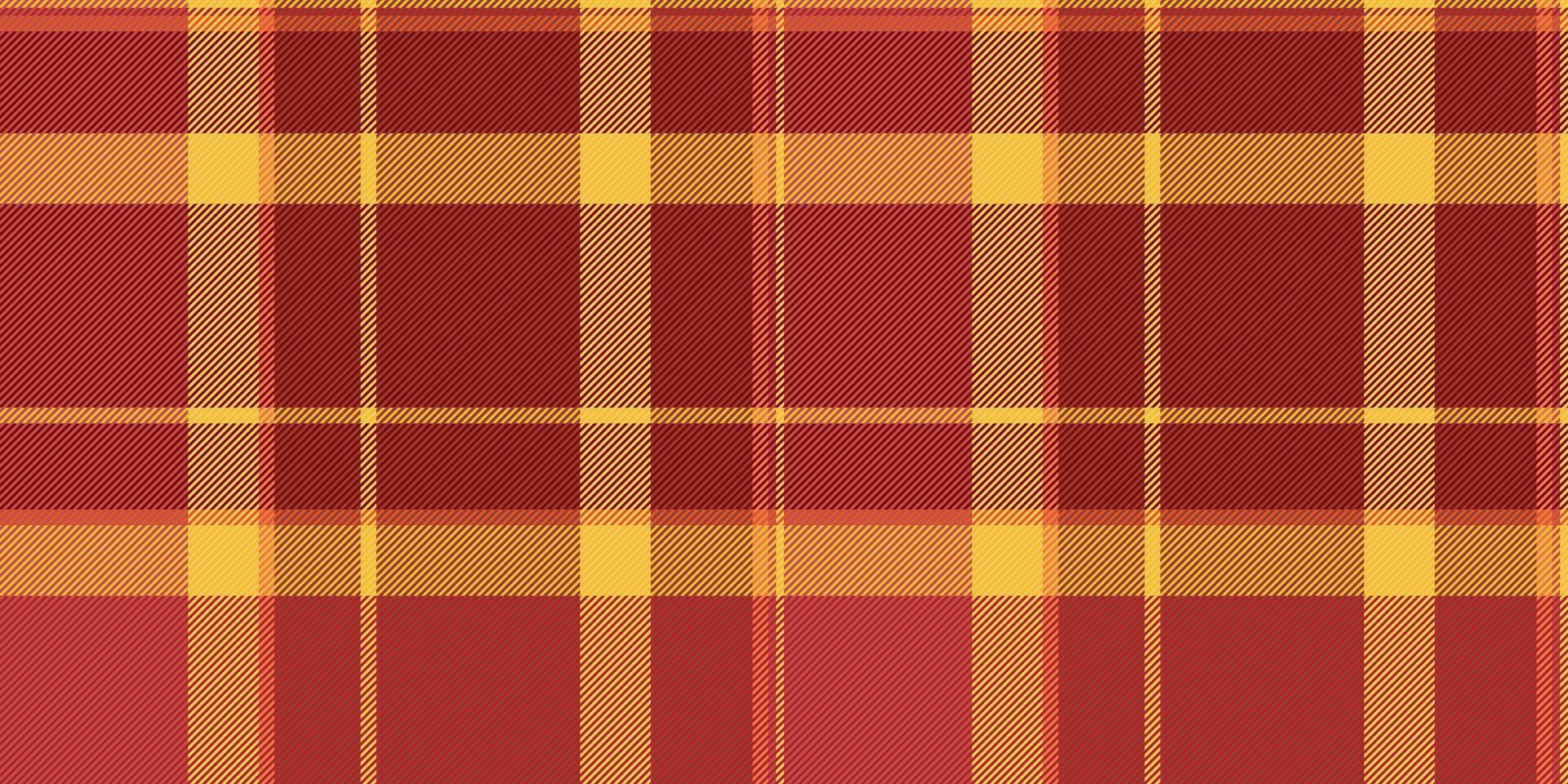 Vibrant red and gold plaid pattern. Perfect for autumnal designs, textile projects, or as a background texture. This warm, textured image evokes feelings of comfort and tradition. vector
