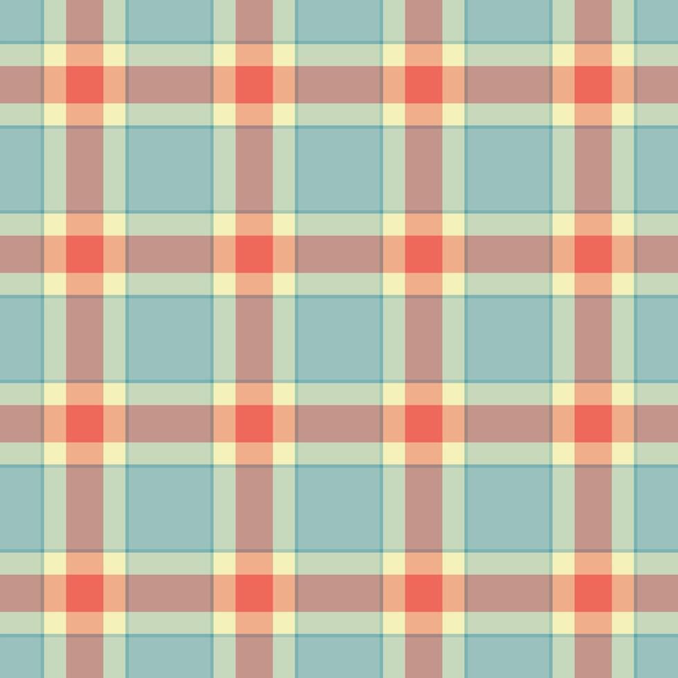 Classic plaid pattern in soft pastel hues. Seamless design suitable for backgrounds, textiles, or adding a touch of vintage charm to your project. vector