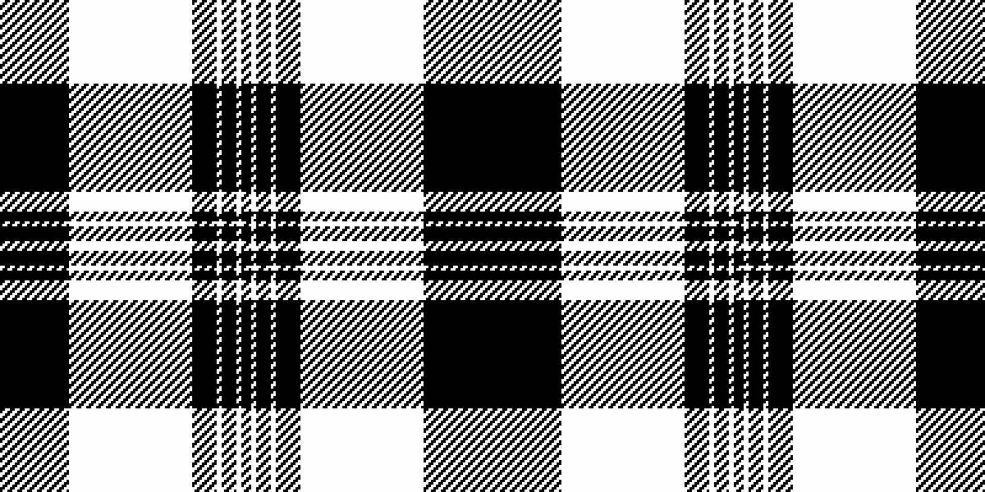 Stylish black and white plaid pattern. Perfect for textile design, website backgrounds, or fashion projects. This classic, versatile graphic offers a timeless aesthetic with a modern feel. vector