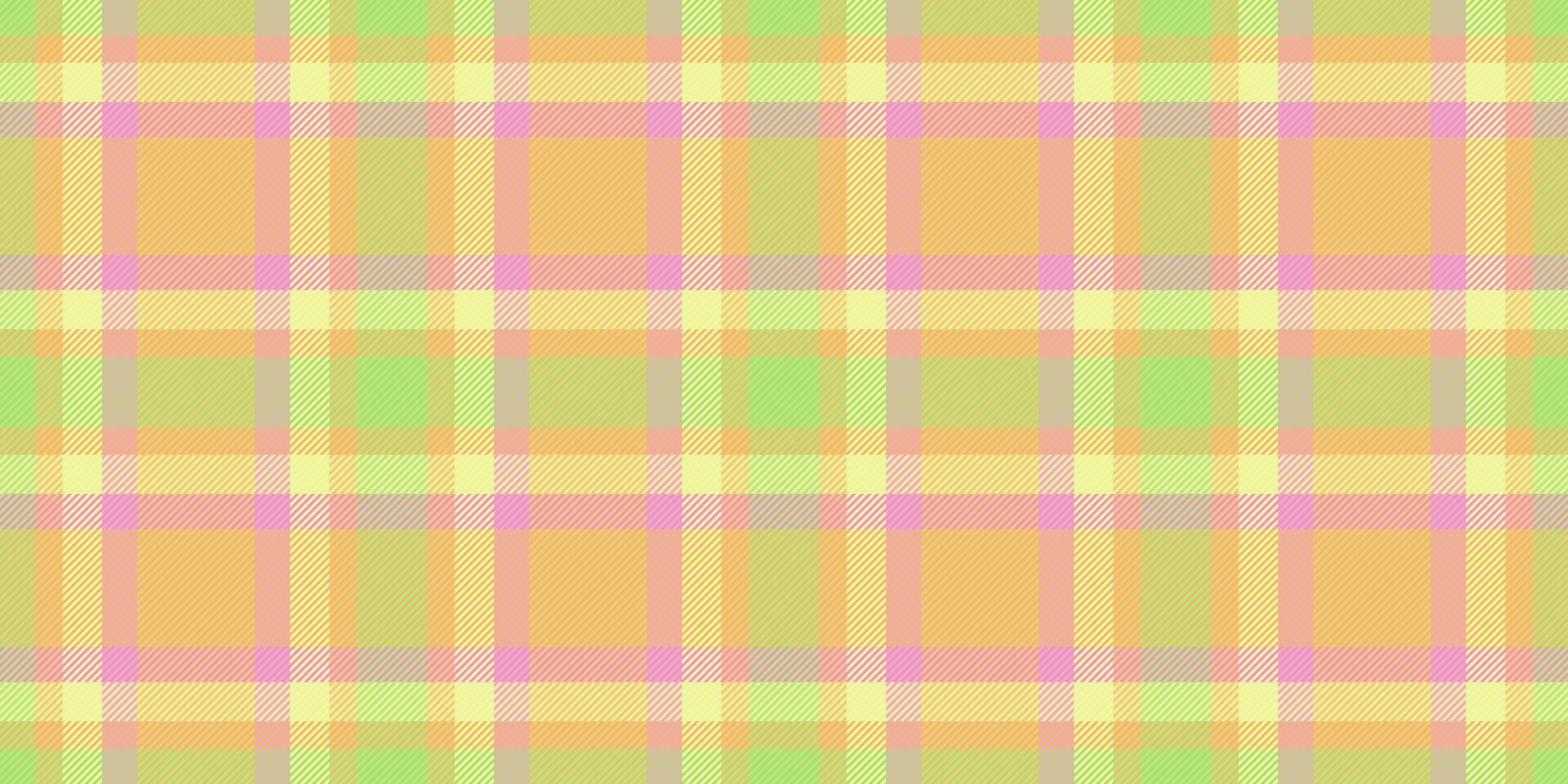 Pastel plaid pattern. Soft, springlike colors create a cheerful, seamless textile design ideal for fashion, home decor, or website backgrounds. vector