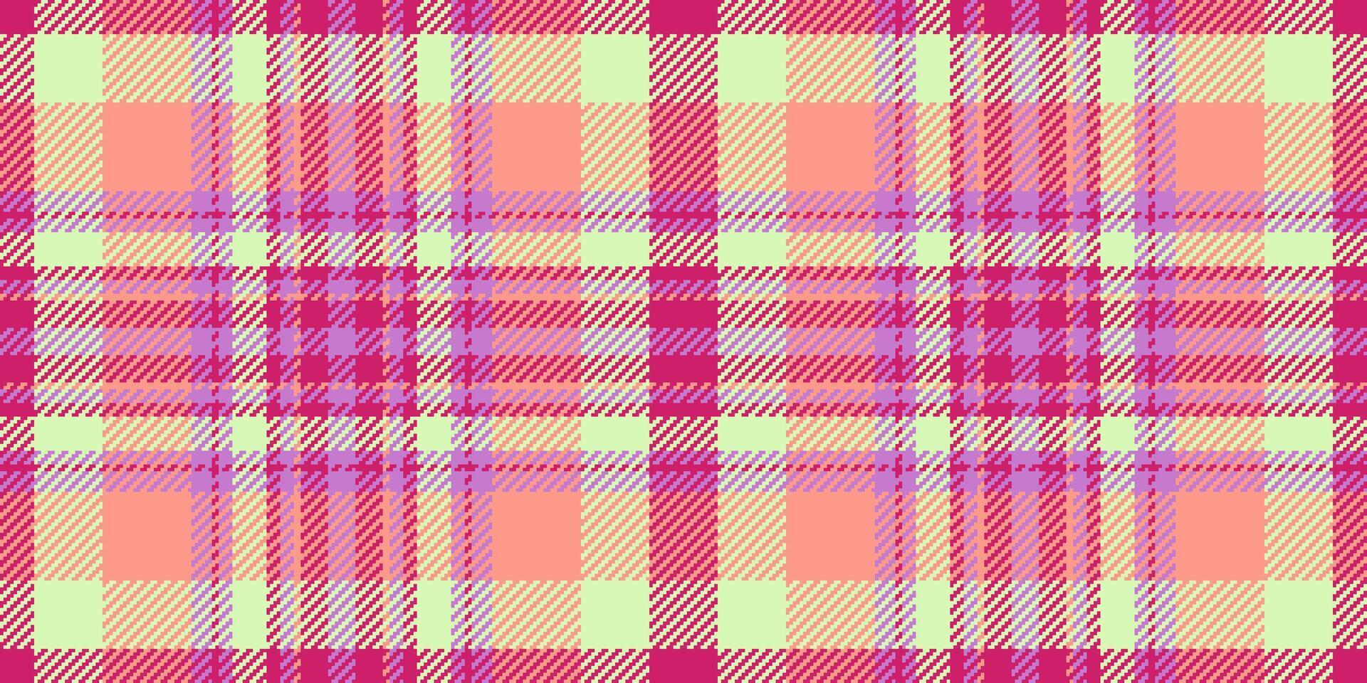 Poster plaid pattern check, tough tartan seamless. No people background textile fabric texture in light and red colors. vector