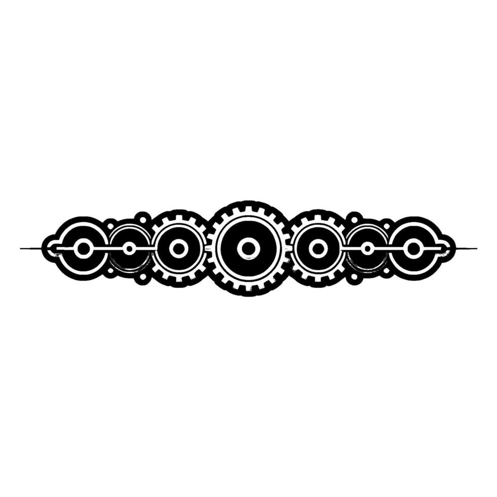 Abstract Gear Mechanism , Illustration, Technology Concept vector