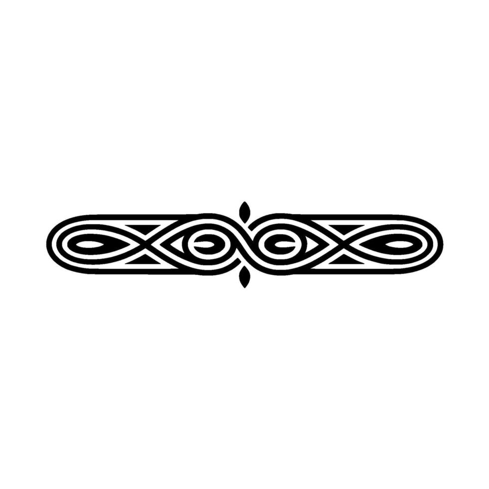 Ornate Black and White Ornamental Border on Neutral Background vector